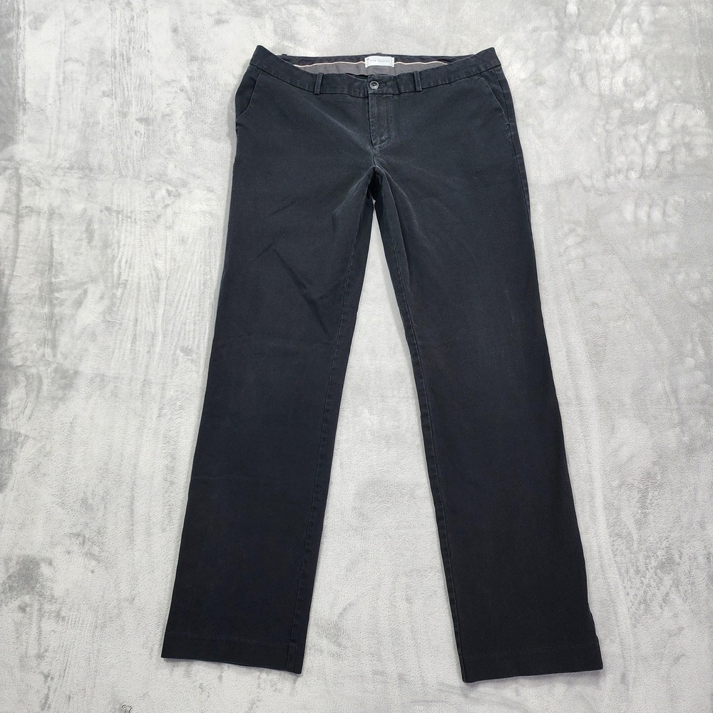 Gap Pants Womens 16T TALL Black True Straight Chino Straight‎ Leg Stretch Twill